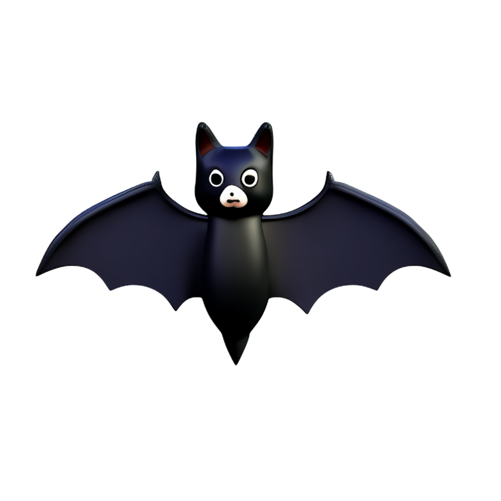 bat 3d rendering icon illustration png