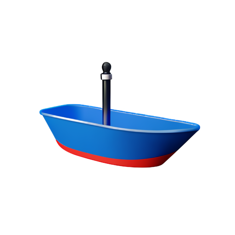 boat 3d rendering icon illustration png