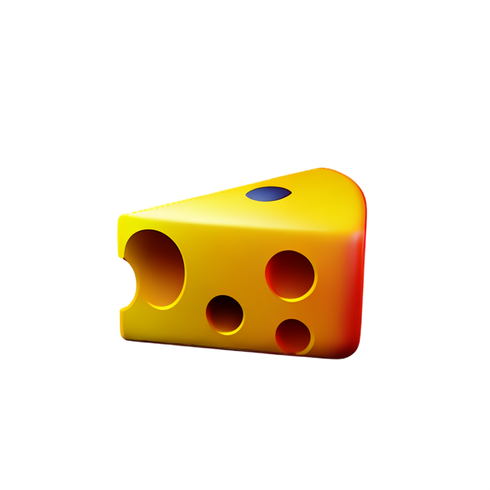 cheese  3d rendering icon illustration png