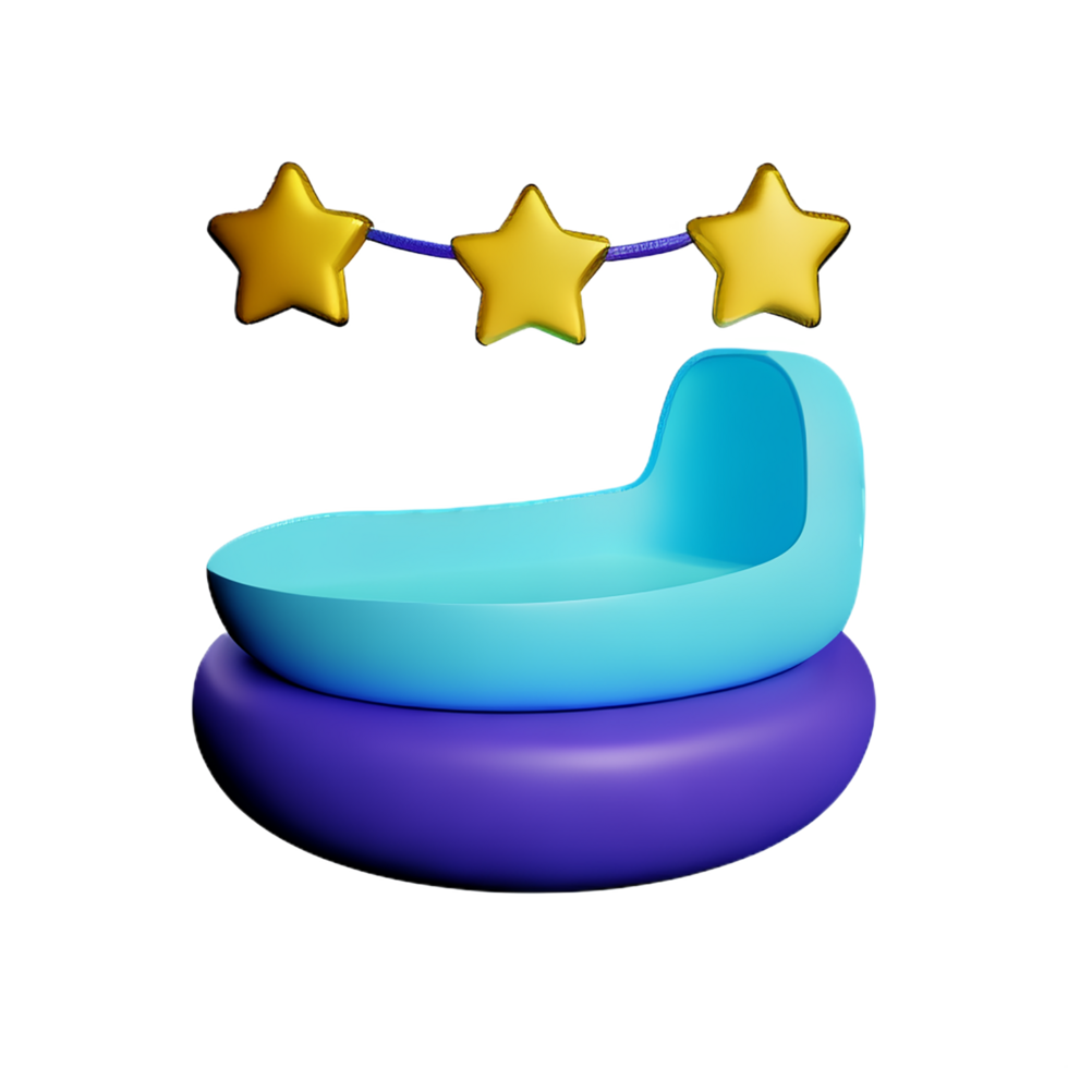 baby shower 3d rendering icon illustration png