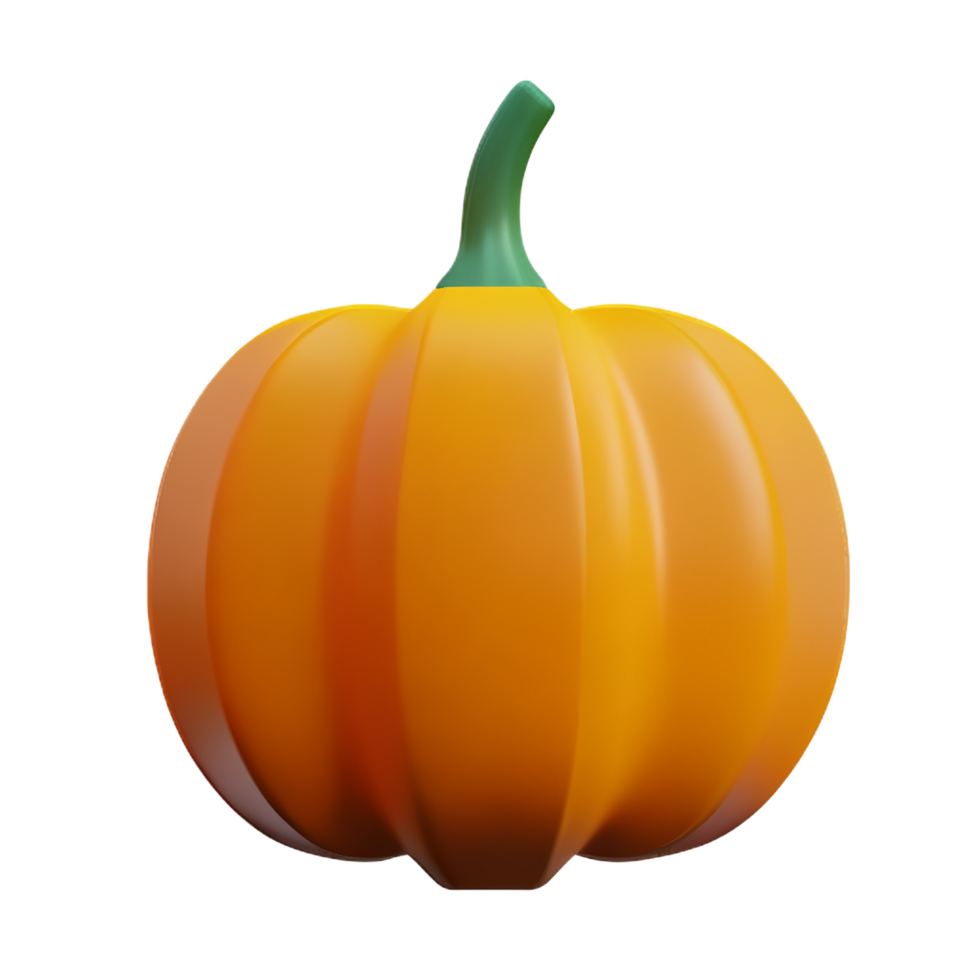 pumpkin  3d rendering icon illustration png