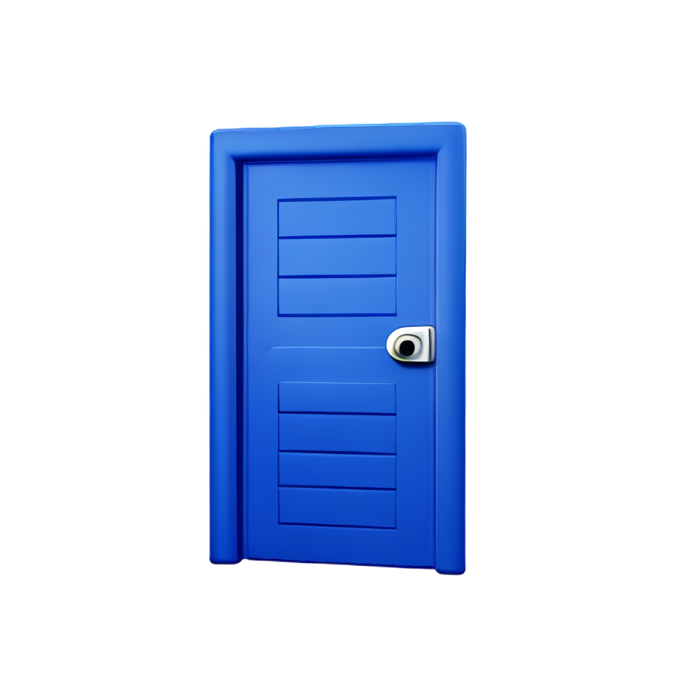 door 3d rendering icon illustration png
