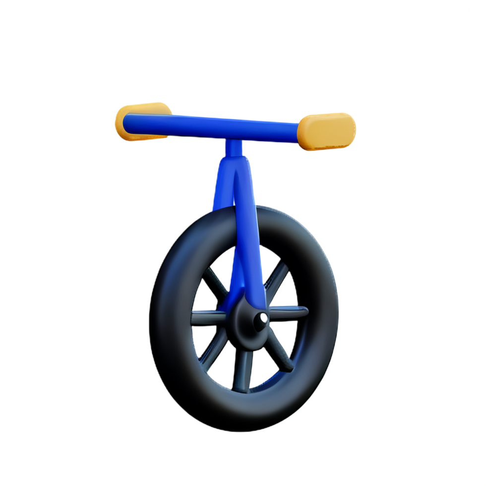 cykel 3d tolkning ikon illustration png