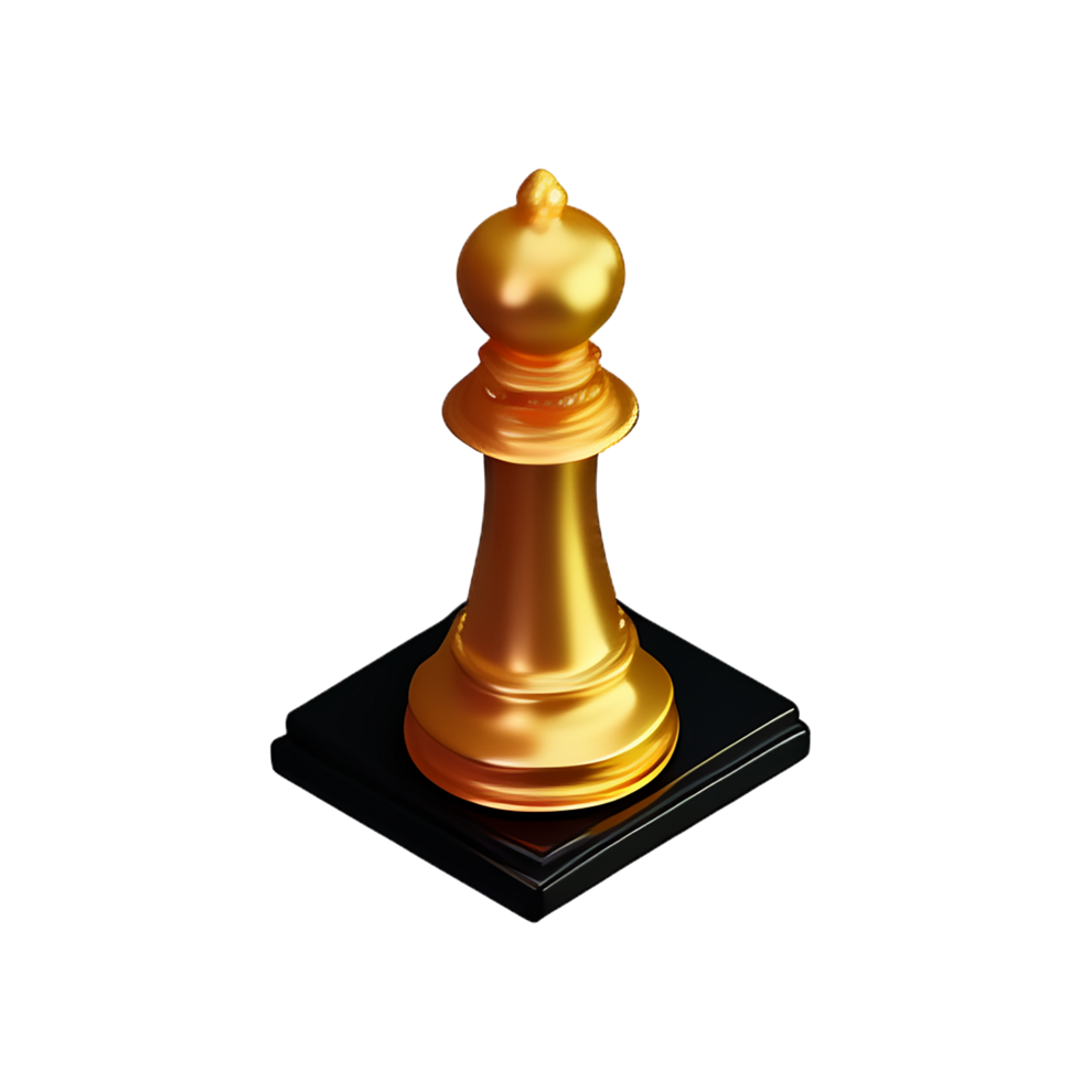 chess 3d rendering icon illustration png