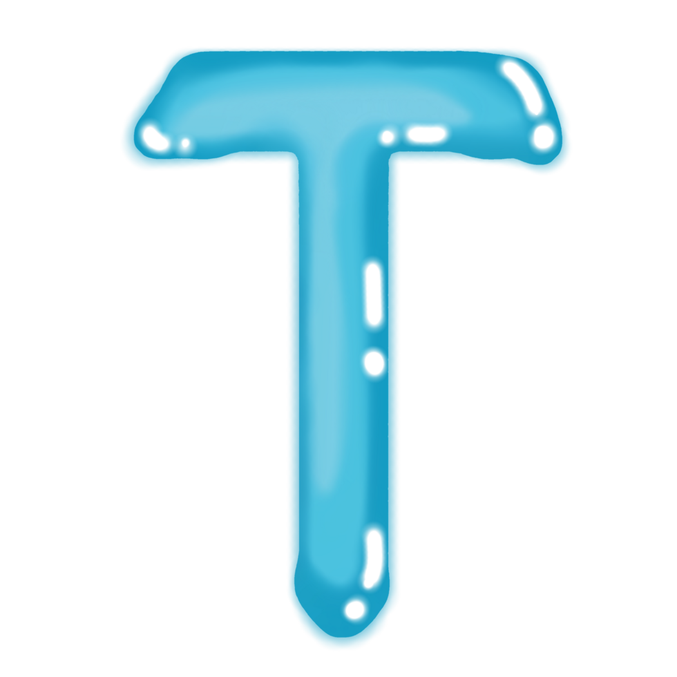 Colourful letters with a transparent background png