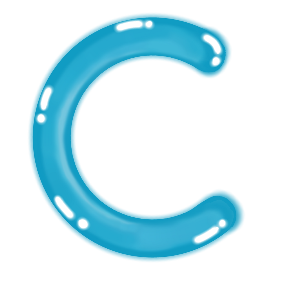 Colourful letters with a transparent background png