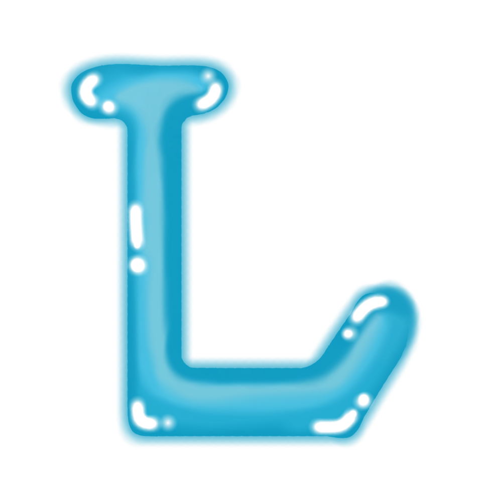 Colourful letters with a transparent background png