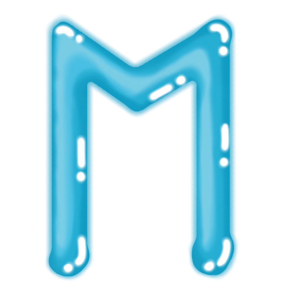 Colourful letters with a transparent background png