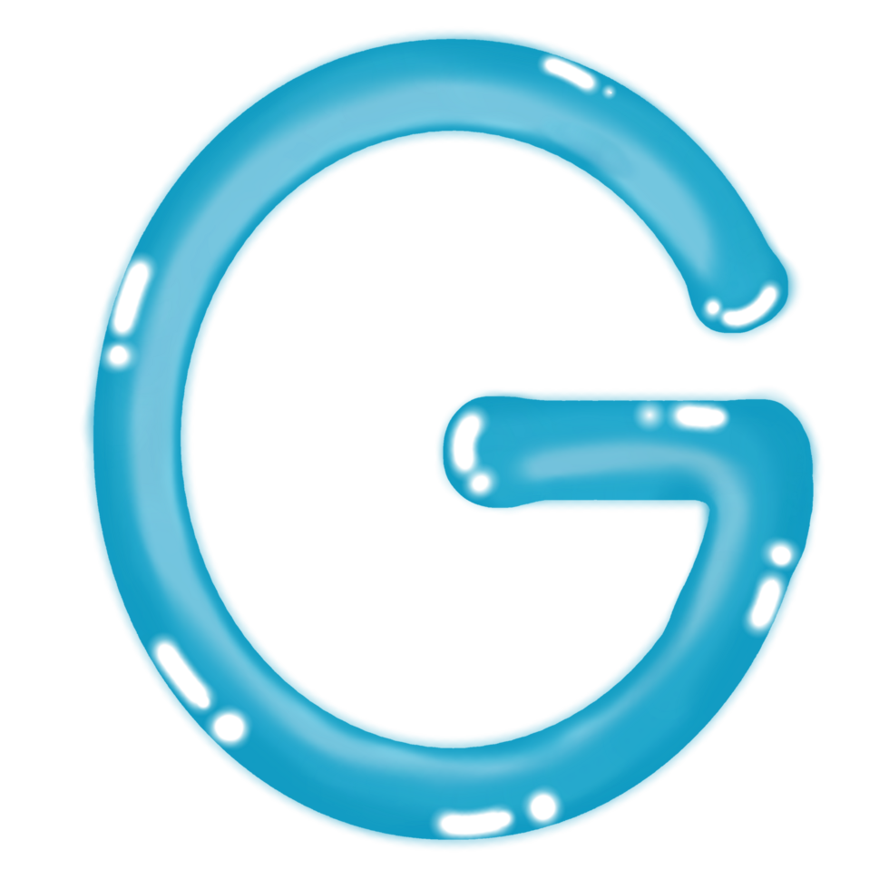 Colourful letters with a transparent background png