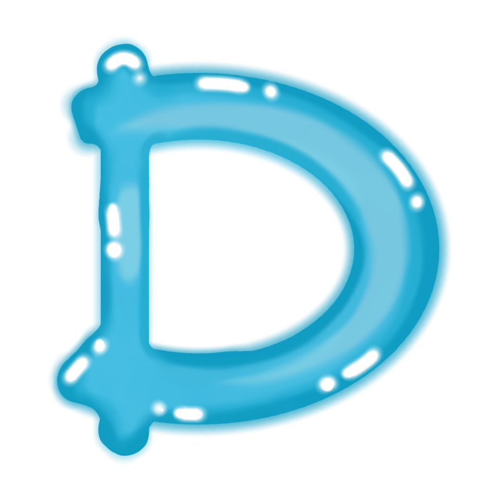 Colourful letters with a transparent background png