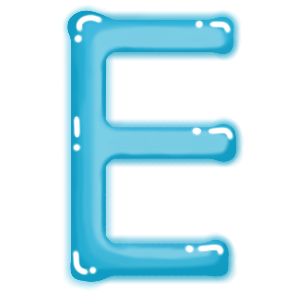 Colourful letters with a transparent background png