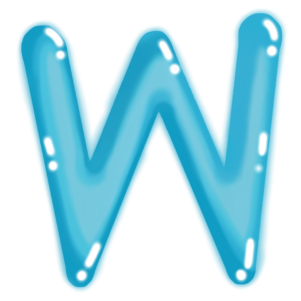 Colourful letters with a transparent background png