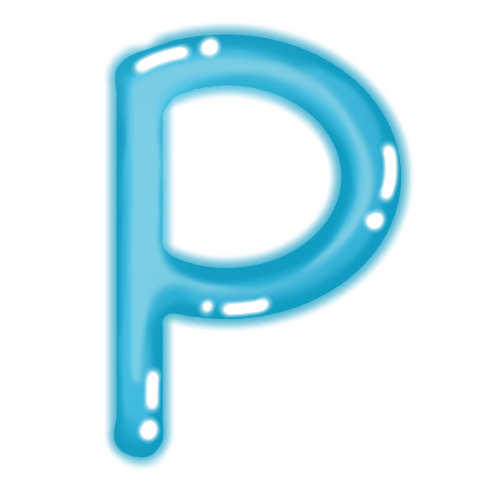 Colourful letters with a transparent background png