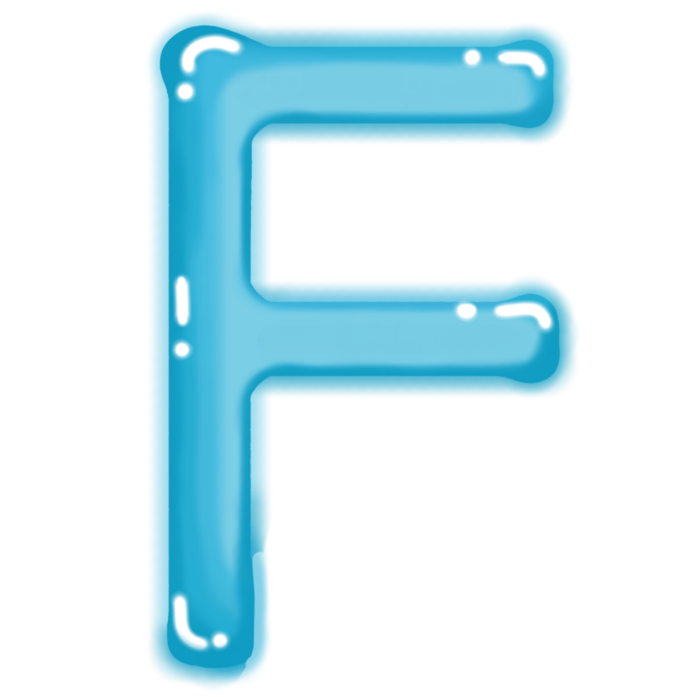 Colourful letters with a transparent background png