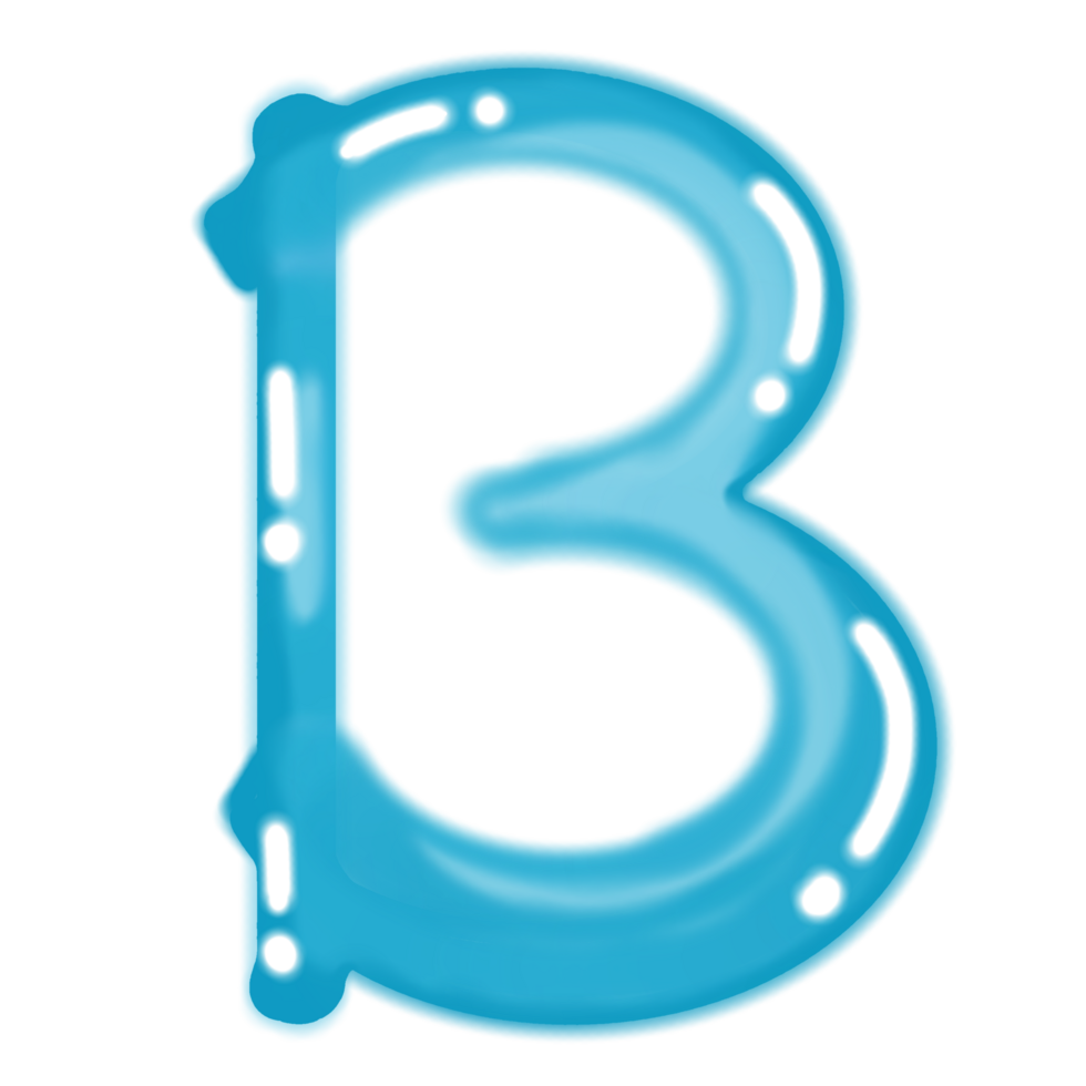 Colourful letters with a transparent background png
