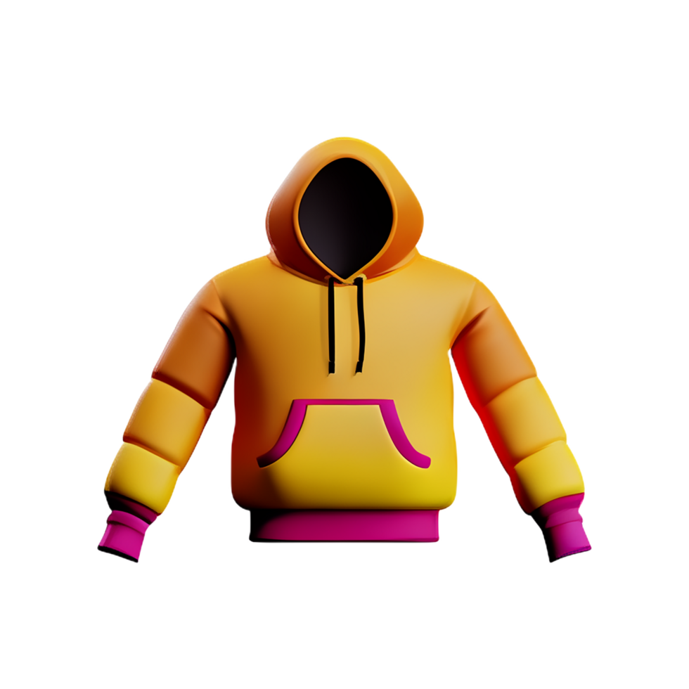 hoodie 3d rendering icon illustration png