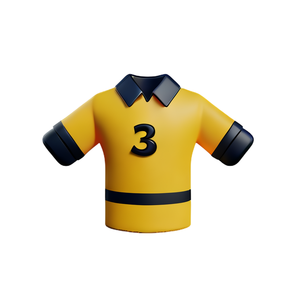 jersey 3d rendering icon illustration png