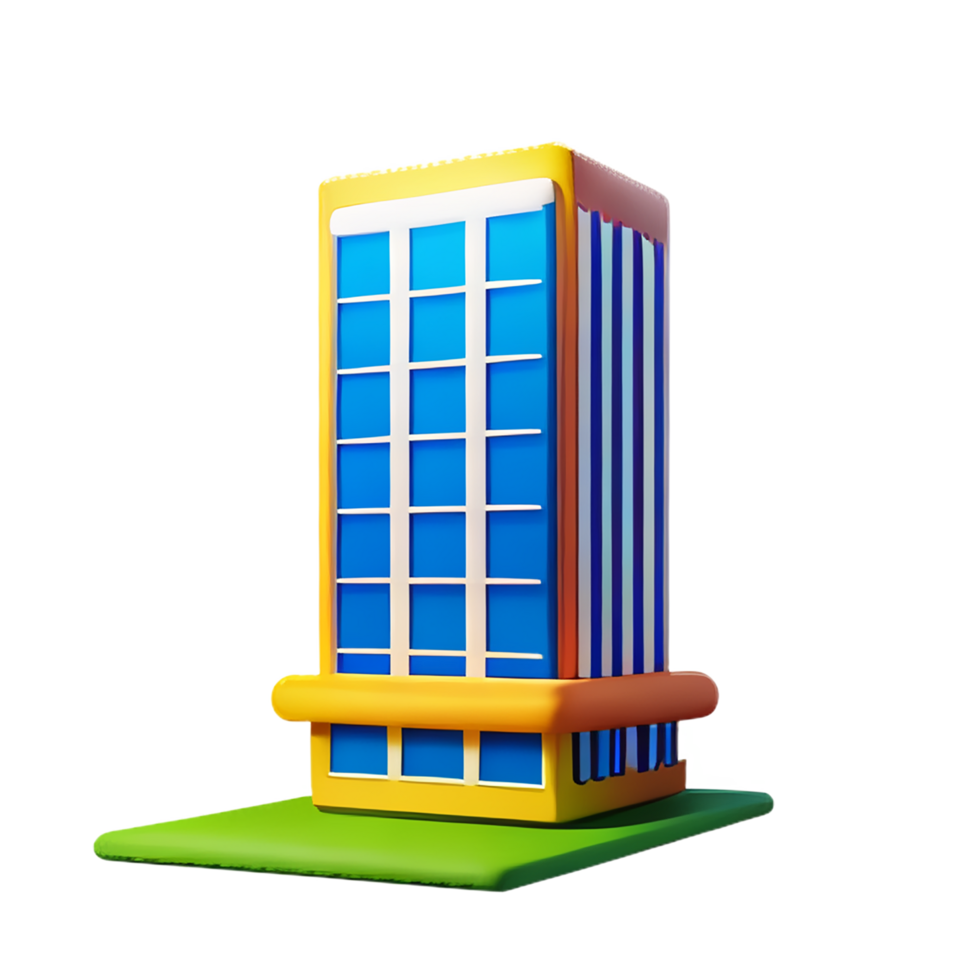 hotel 3d representación icono ilustración png