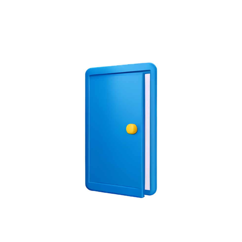 door 3d rendering icon illustration png