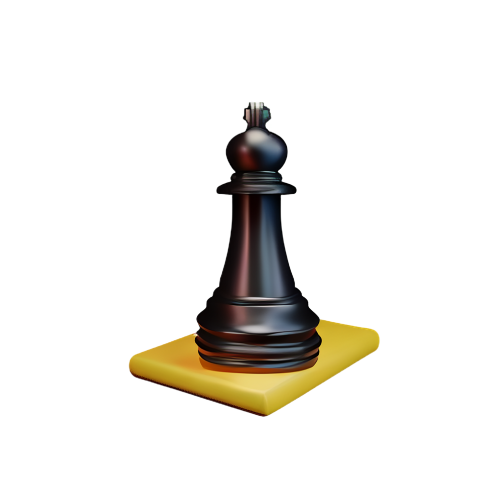 échecs 3d le rendu icône illustration png