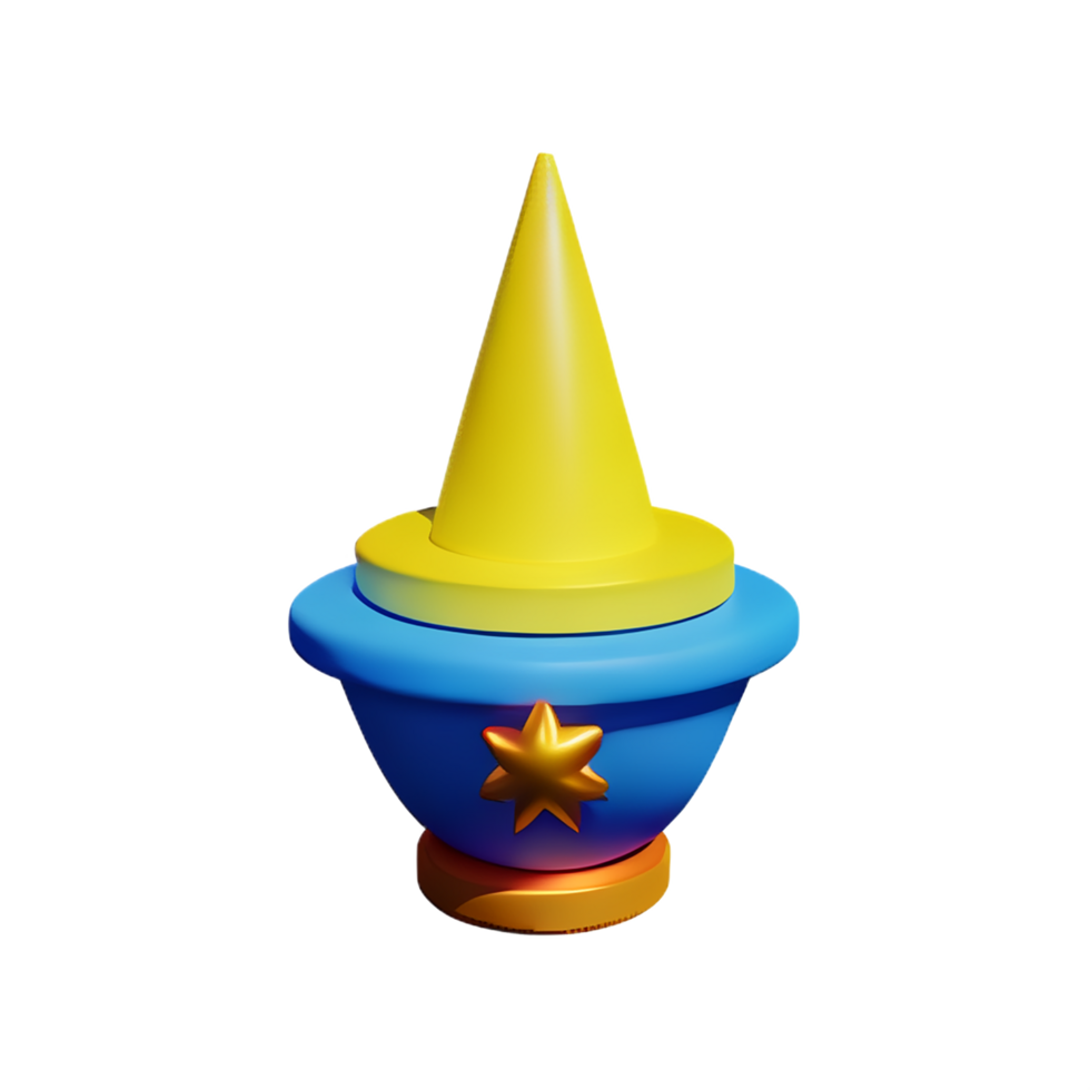 magic 3d rendering icon illustration png