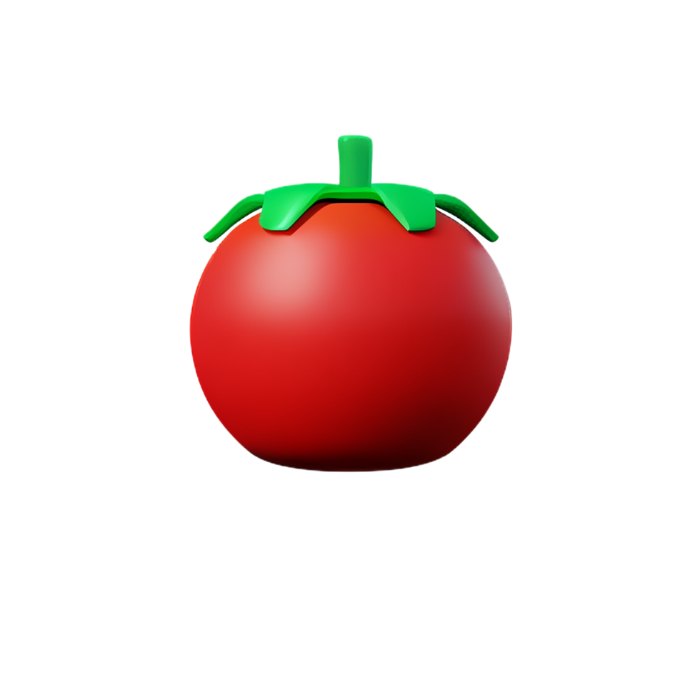 tomato 3d rendering icon illustration png