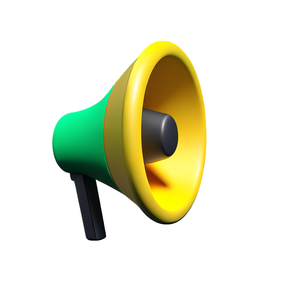 speaker 3d rendering icon illustration png