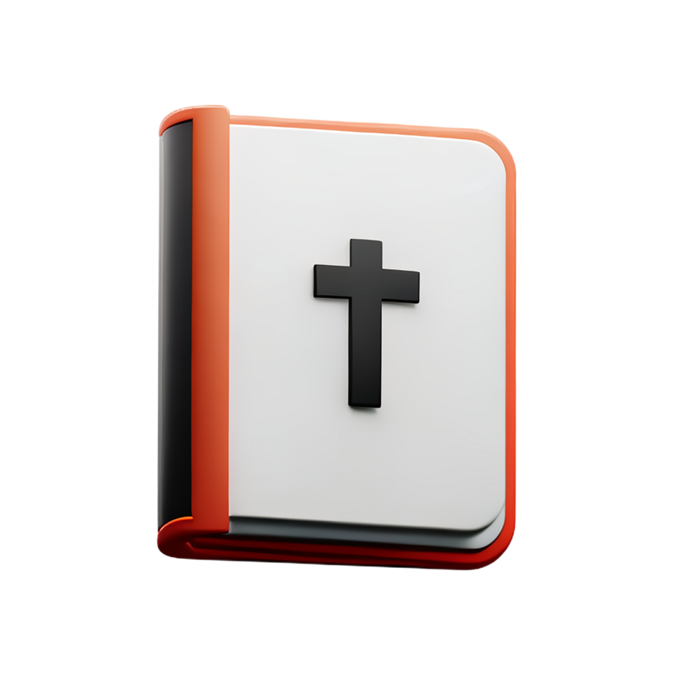 Bijbel 3d renderen icoon illustratie png
