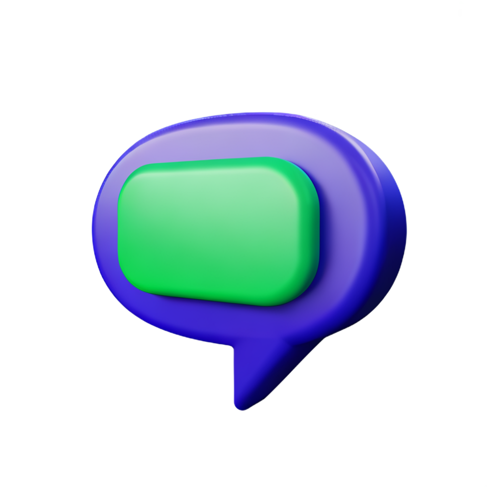 chat 3d rendering icon illustration png