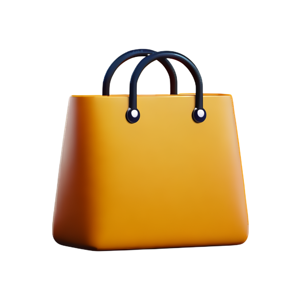 bag 3d rendering icon illustration png