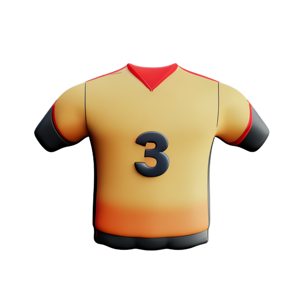 jersey 3d rendering icon illustration png