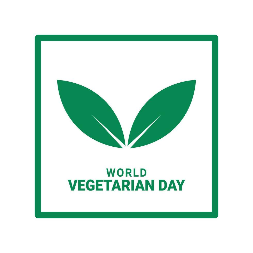 World Vegetarian Day background. vector