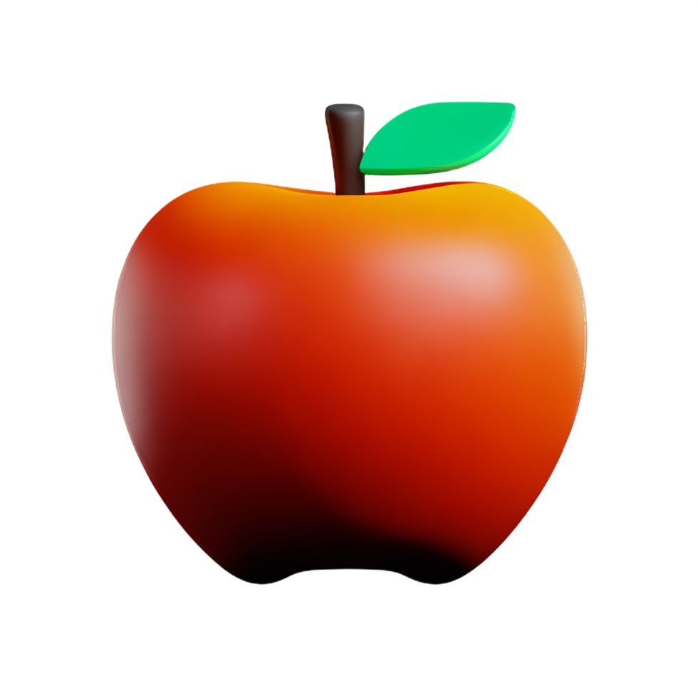 apple 3d icon illustration png