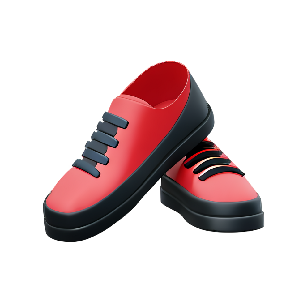 Shoes 3d rendering icon illustration png