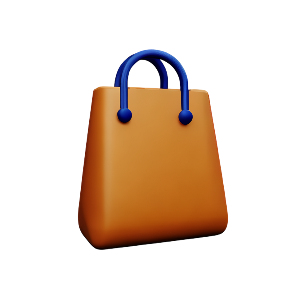 bag 3d rendering icon illustration png