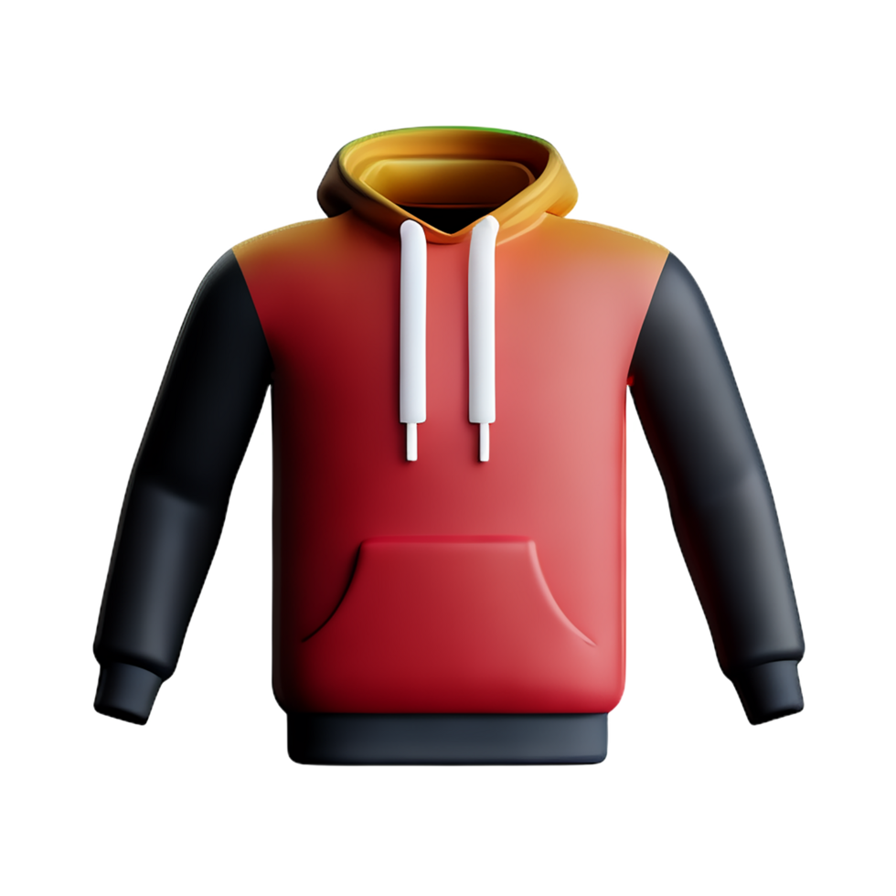 Kapuzenpullover 3d Rendern Symbol Illustration png