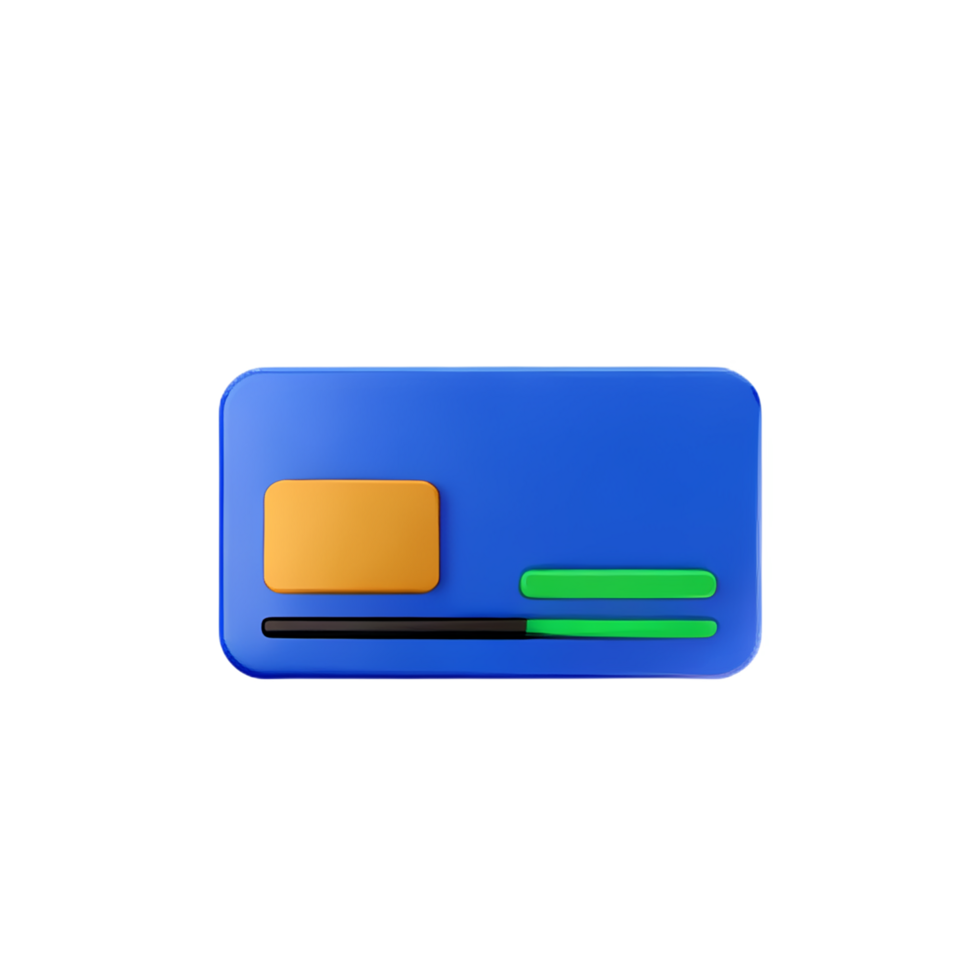 credit card 3d icon png