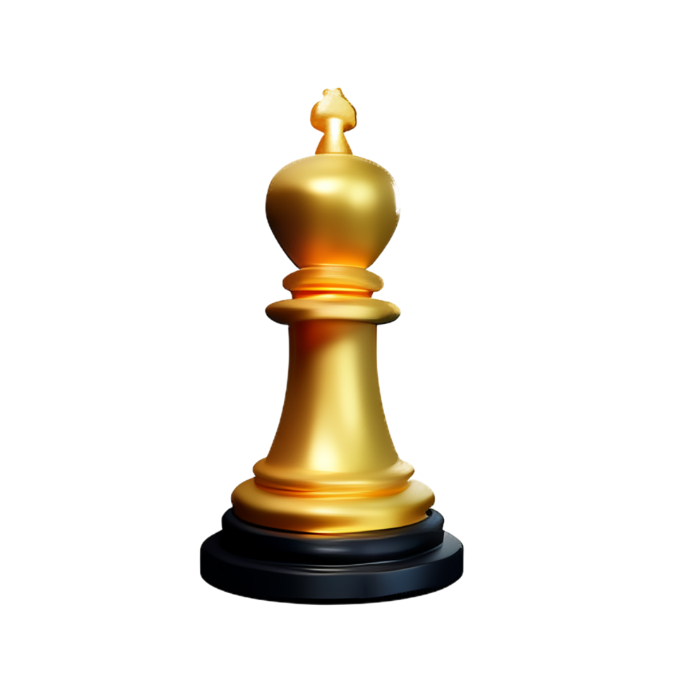chess 3d rendering icon illustration png