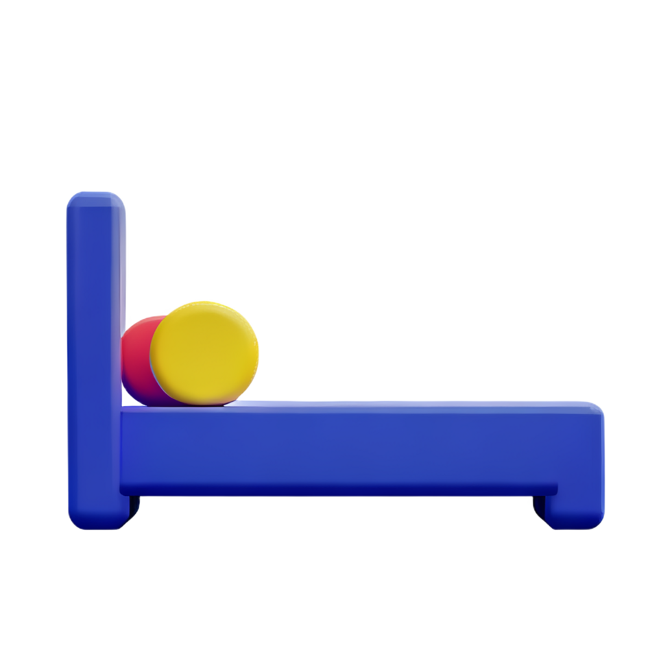 bed 3d rendering icon illustration png