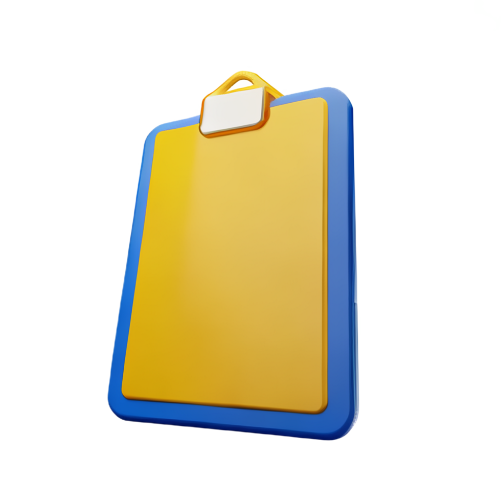 document 3d rendering icon illustration png