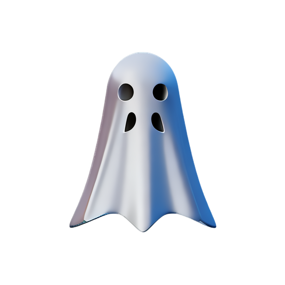 ghost 3d rendering icon illustration png