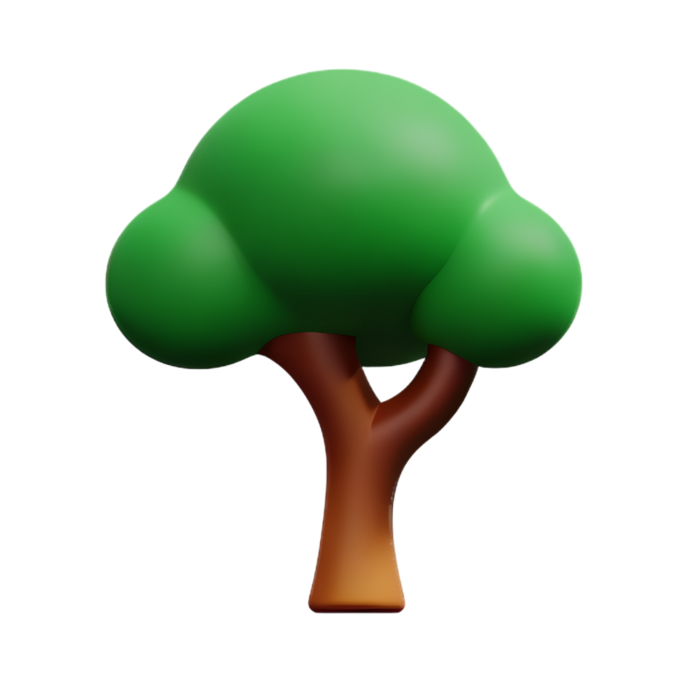 Tree 3d icon illustration png