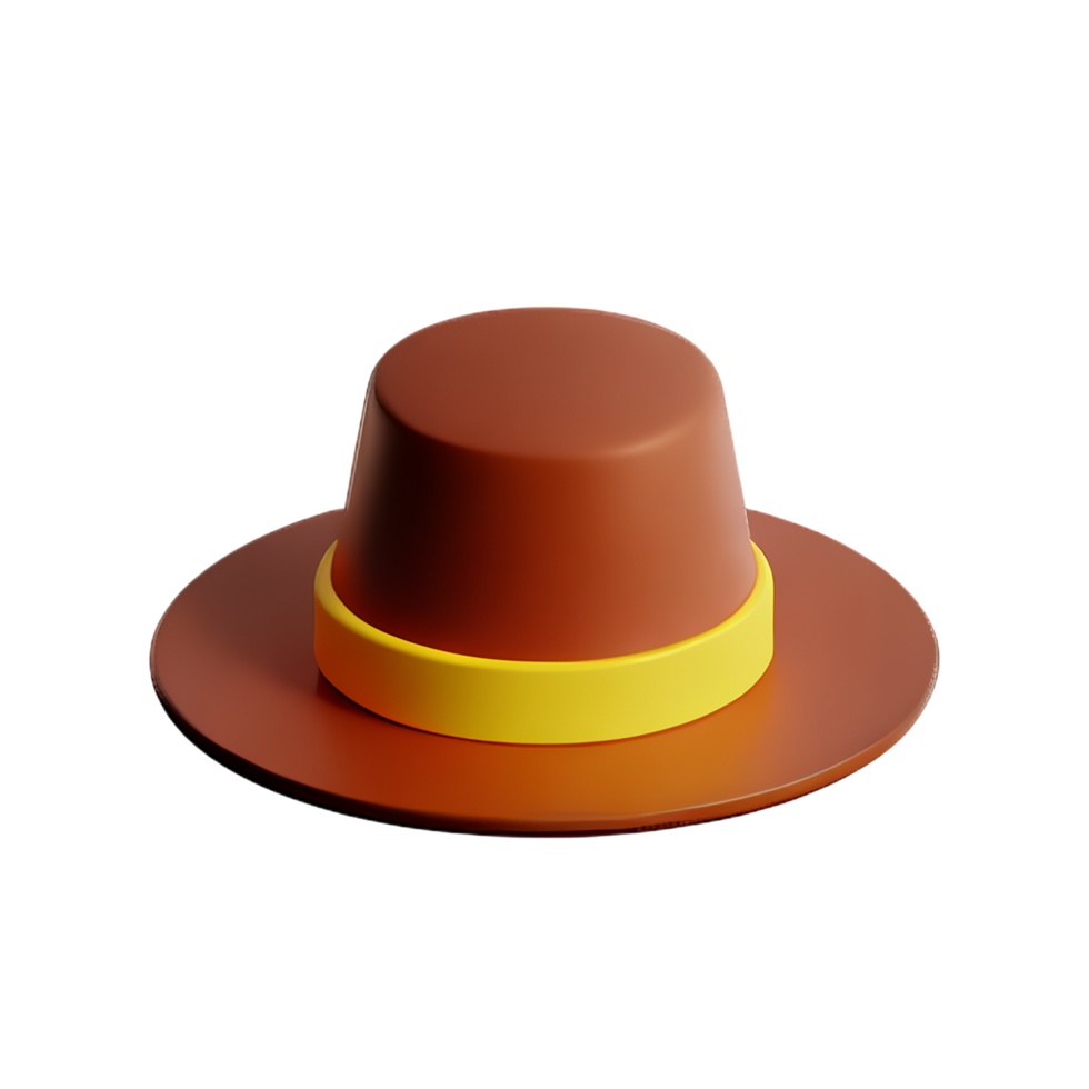 hat 3d rendering icon illustration png