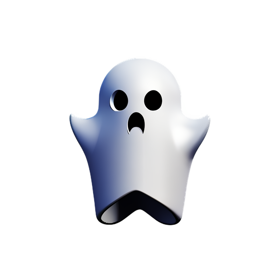 ghost 3d rendering icon illustration png