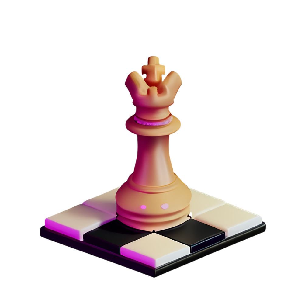 Schach 3d Rendern Symbol Illustration png