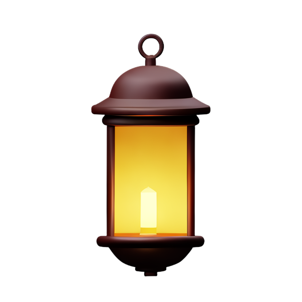 lantern 3d rendering icon illustration png