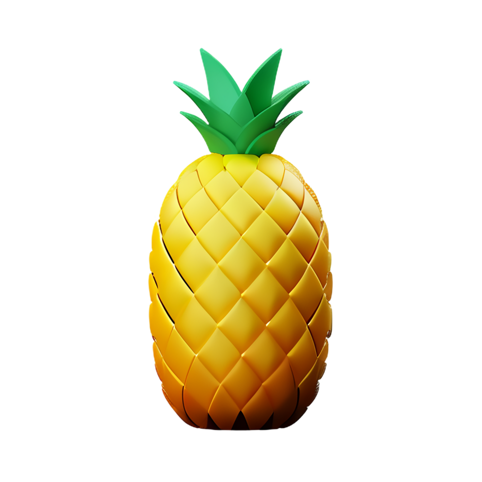 ananas 3d interpretazione icona illustrazione png