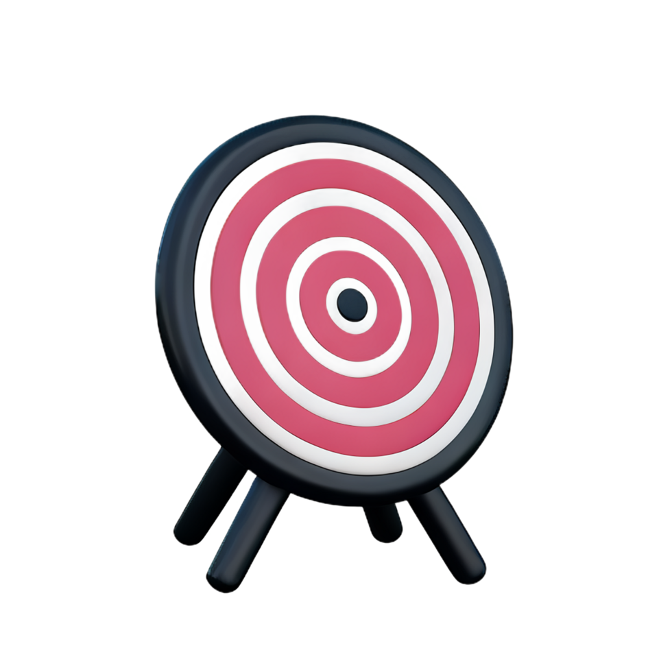 target 3d rendering icon illustration png