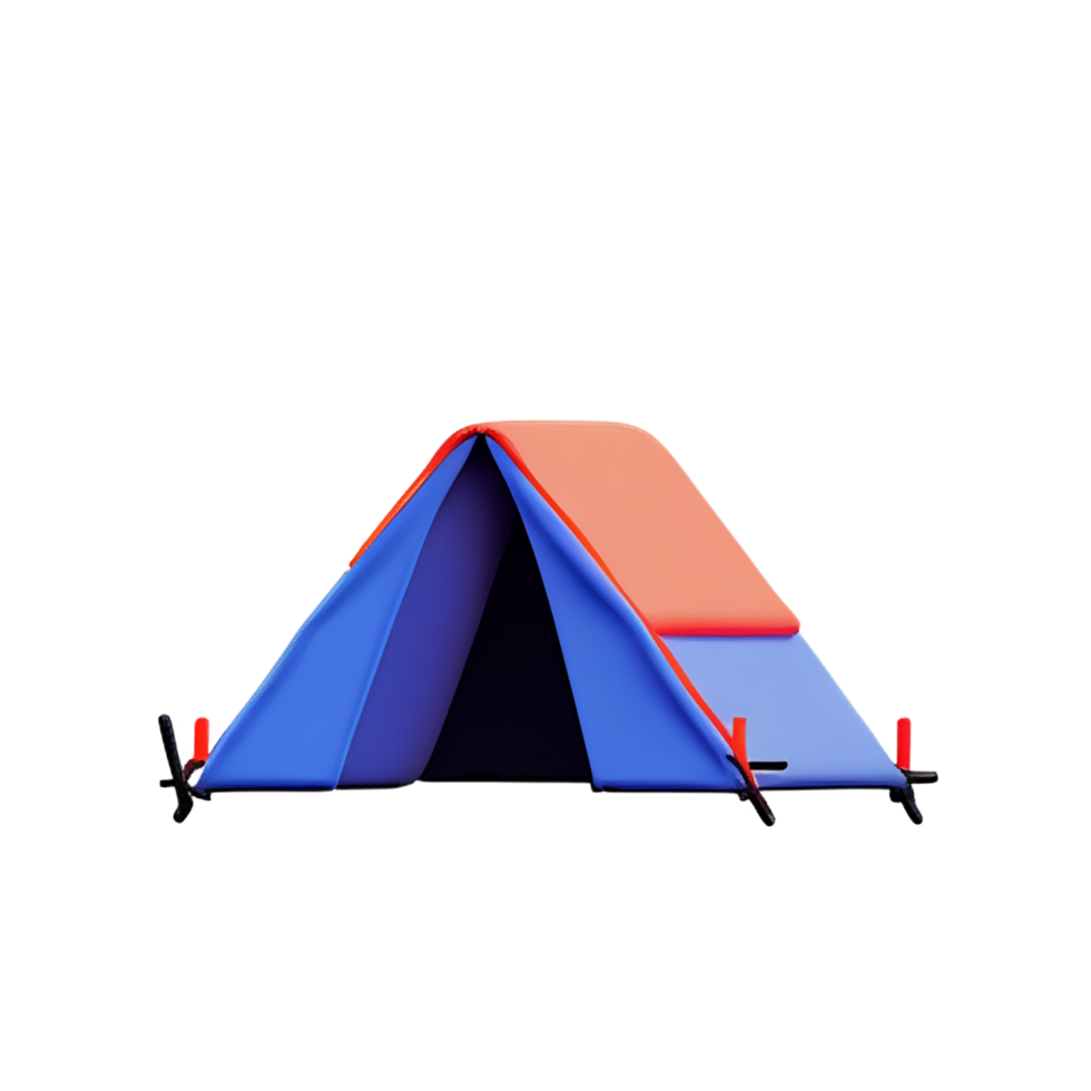 camping 3d rendering icon illustration png