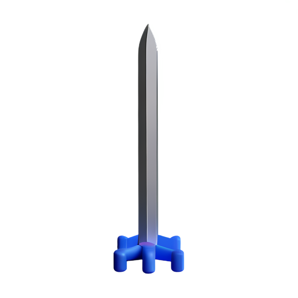 sword 3d rendering icon illustration png
